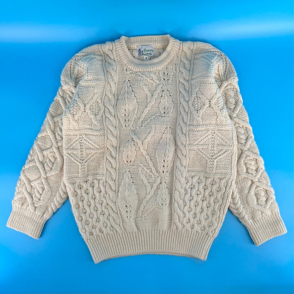 Bunratty wool cable knit sweater